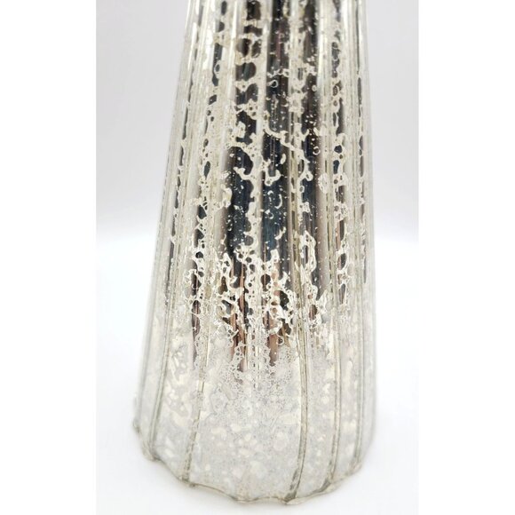 Lenox Silver Votive Holder Candle Angel Mercury Glass 11.5" New opened Box - Picture 7 of 12